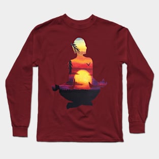 Namaste - Yoga Pose - Meditation Long Sleeve T-Shirt